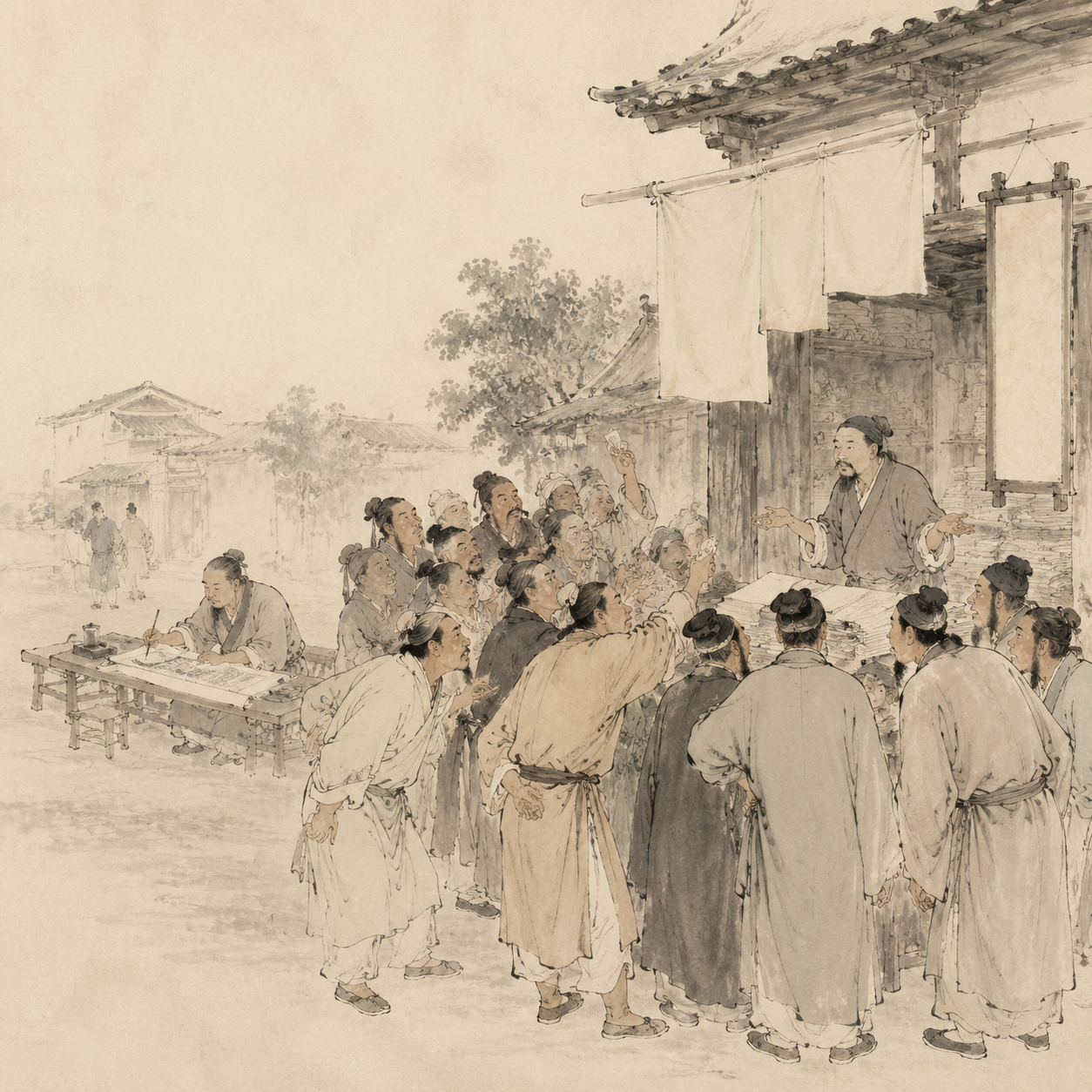 洛阳纸贵示意图