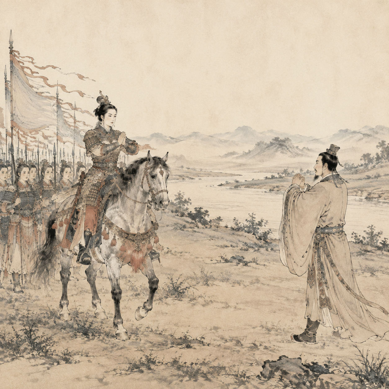 平阳公主与李世民渭北会师