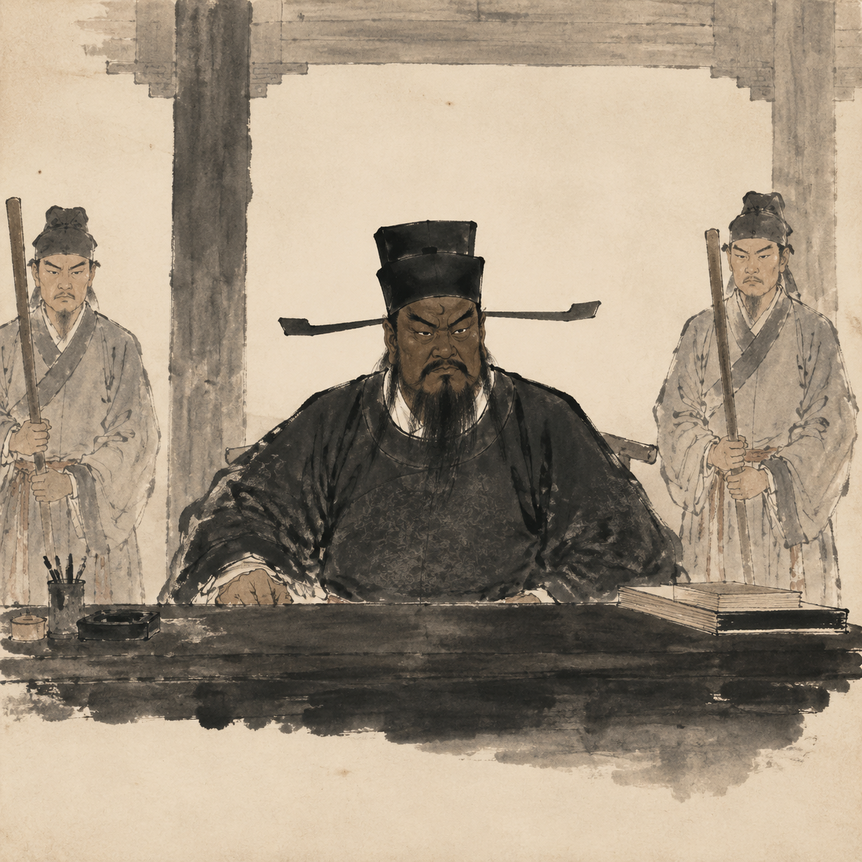 包公铁面像