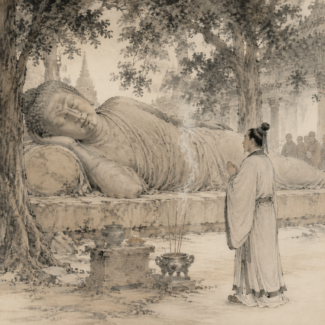 卧佛与庾亮对话
