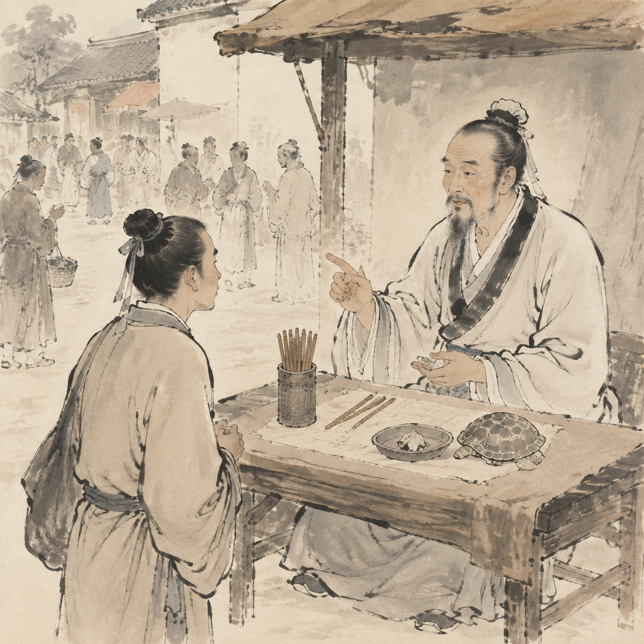 严君平卦肆教化