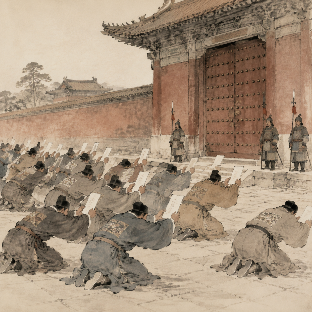 百官伏阙恳留