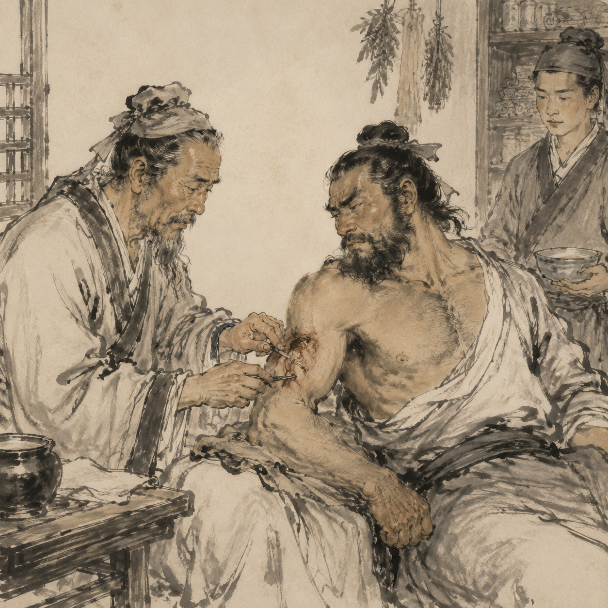 华佗刮骨疗毒