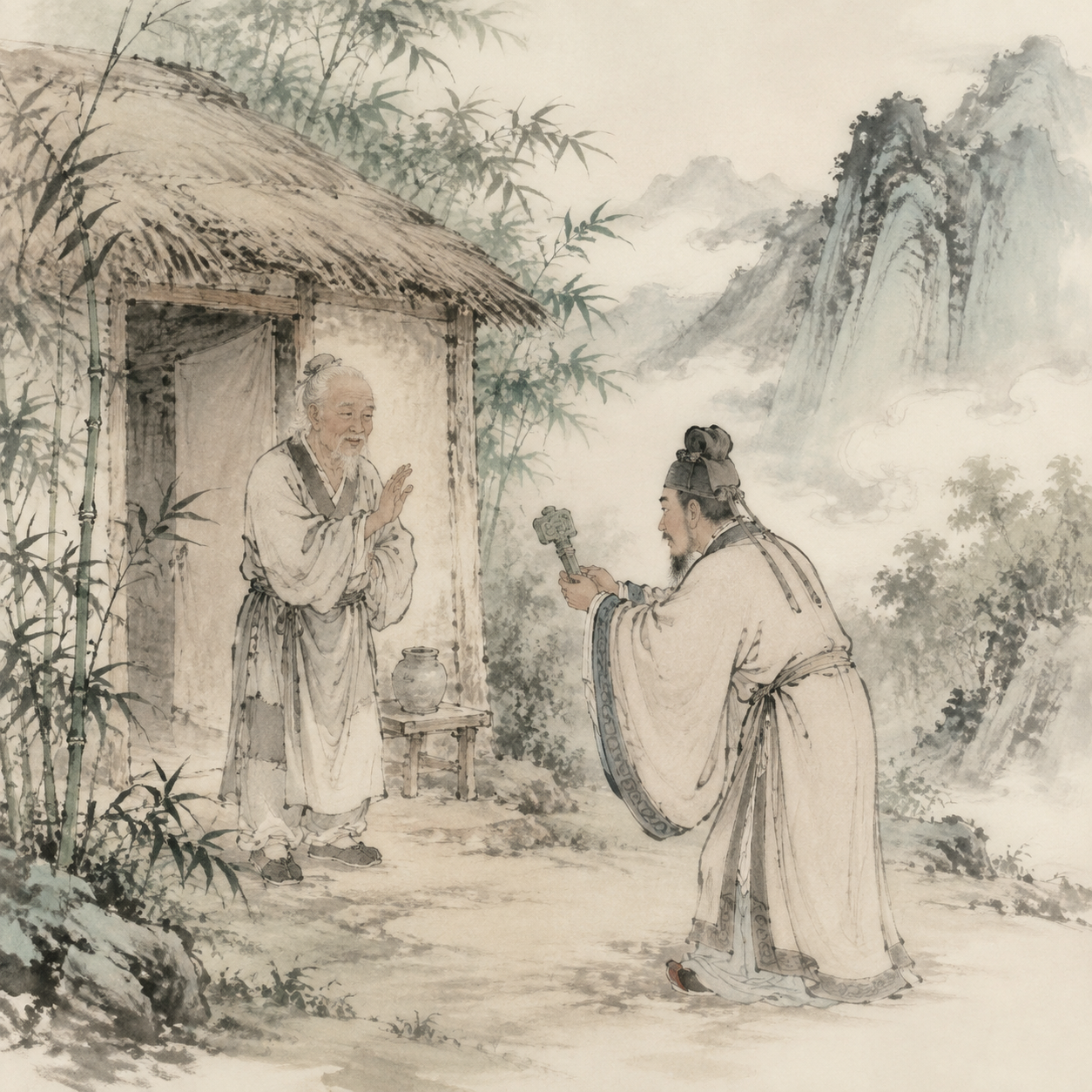汉武帝遣使征召墨子