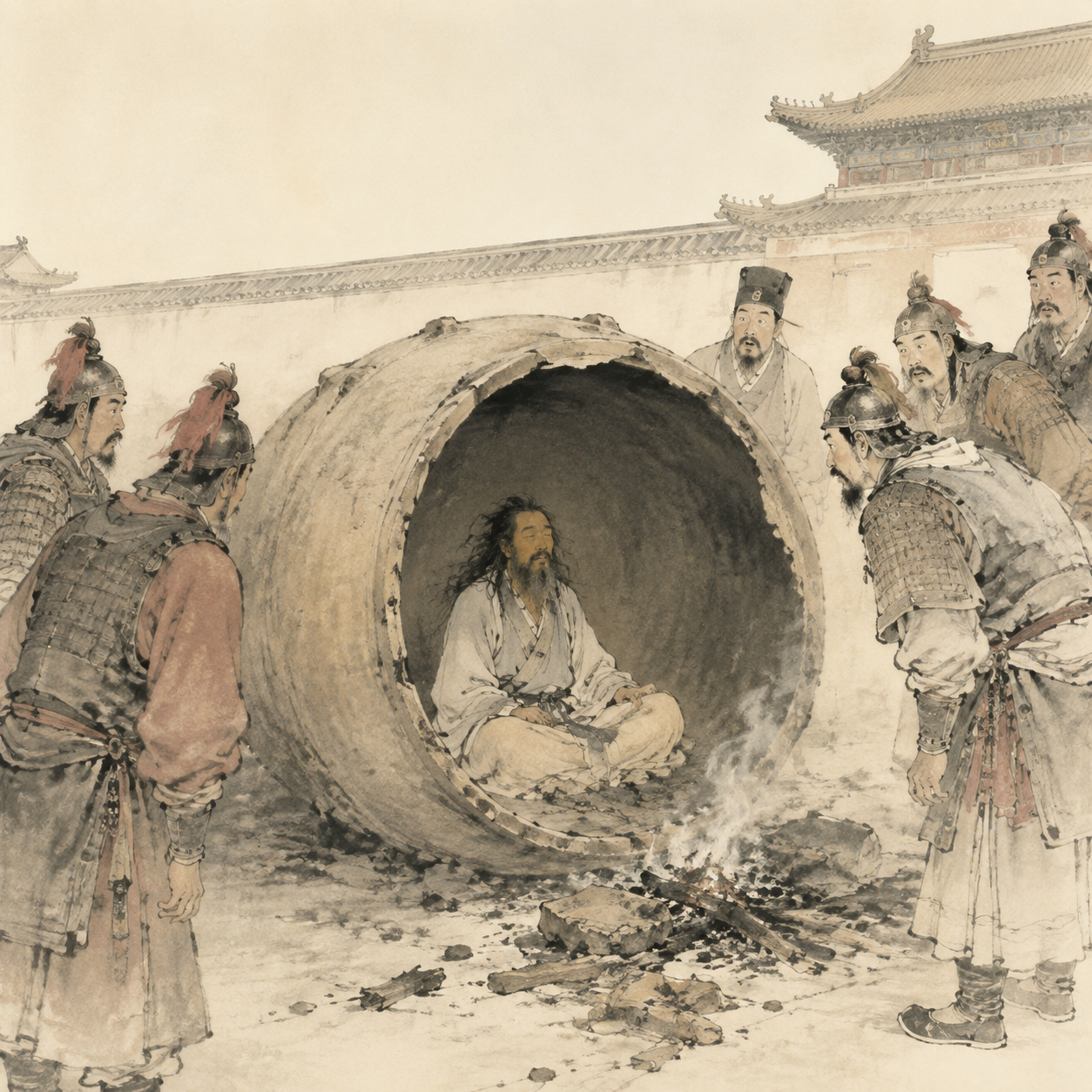瓮中坐定