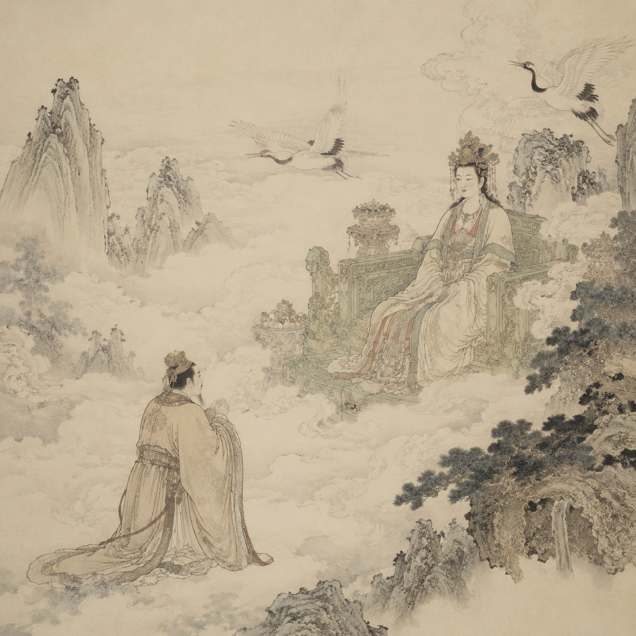 周穆王与西王母相会