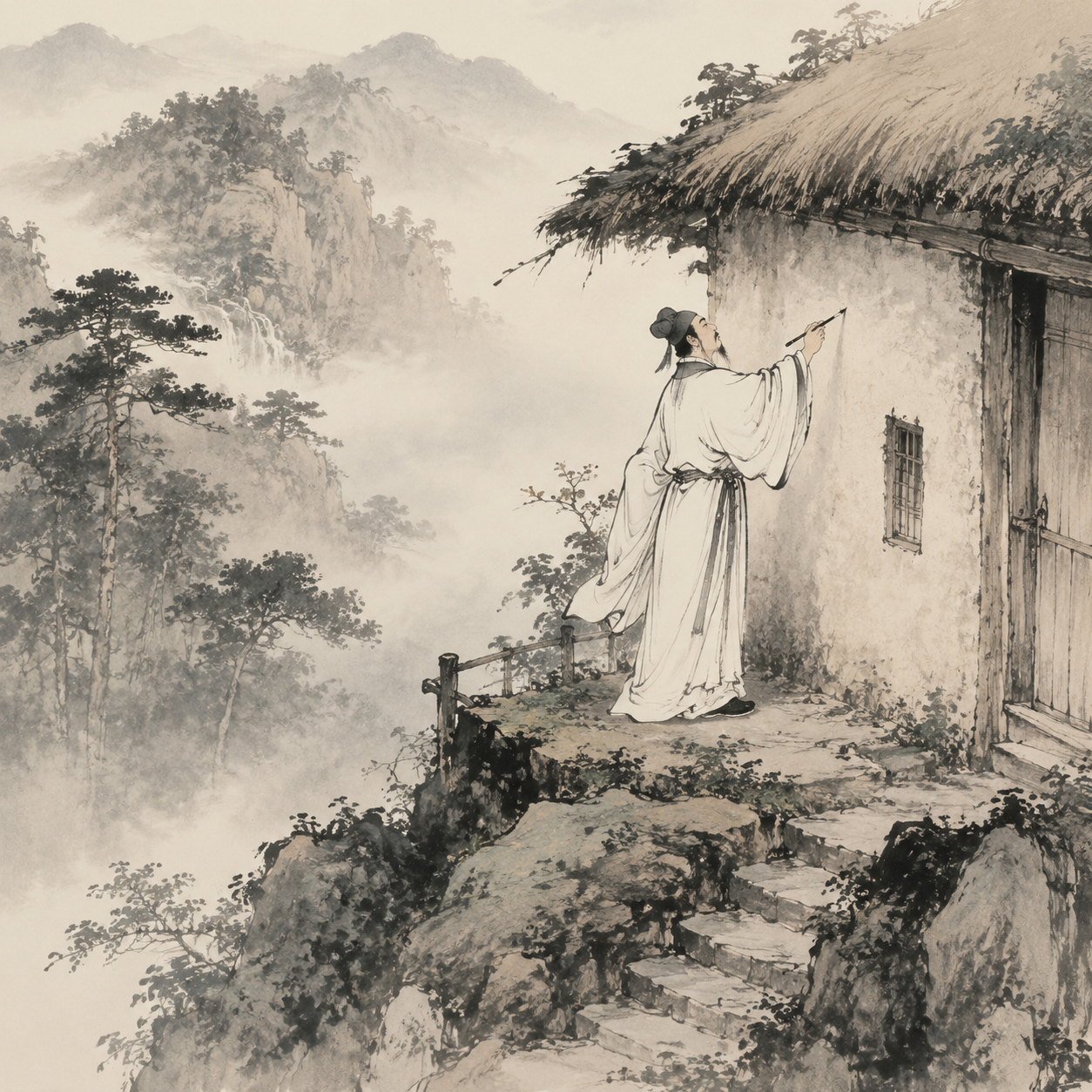 李白题庵