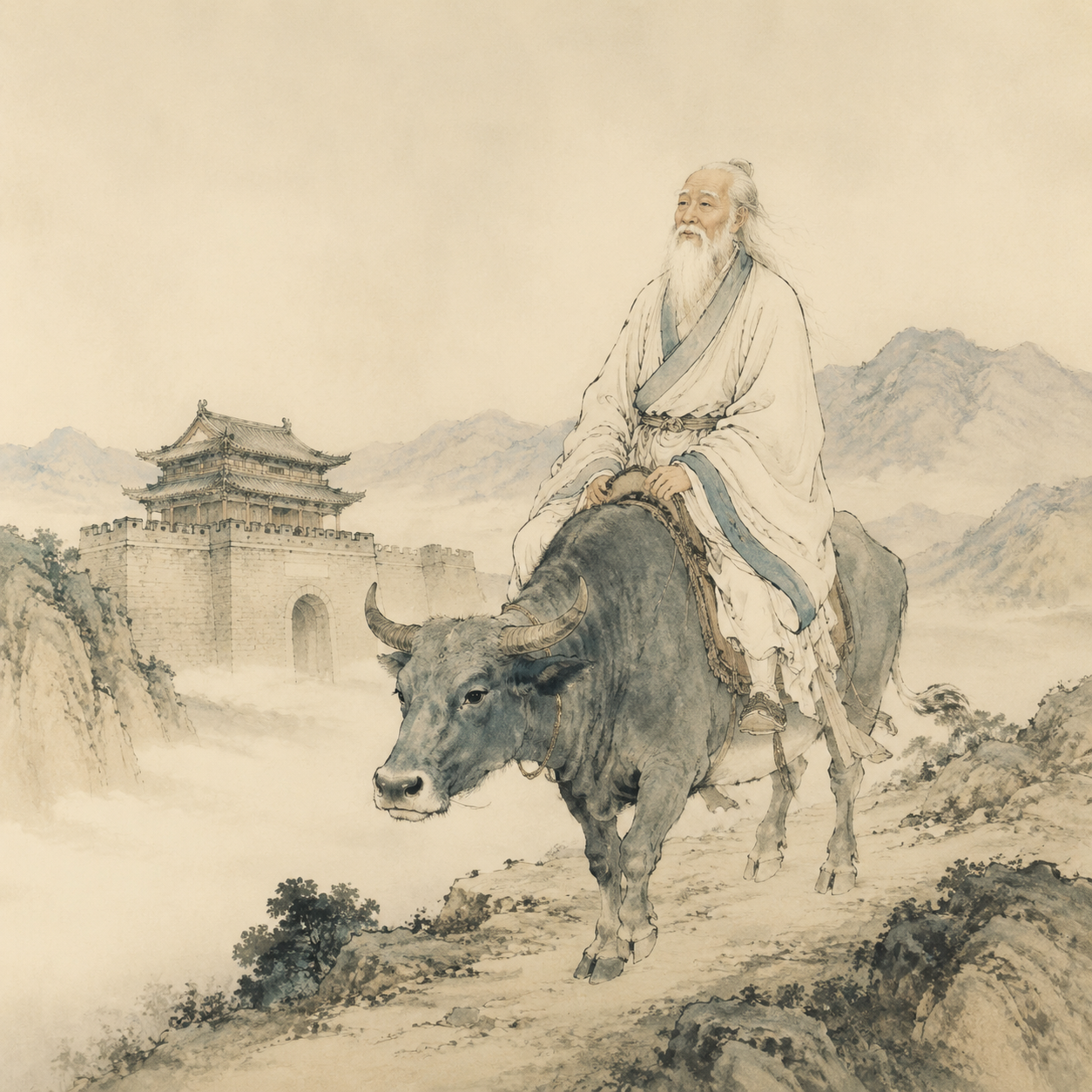 老子骑牛图