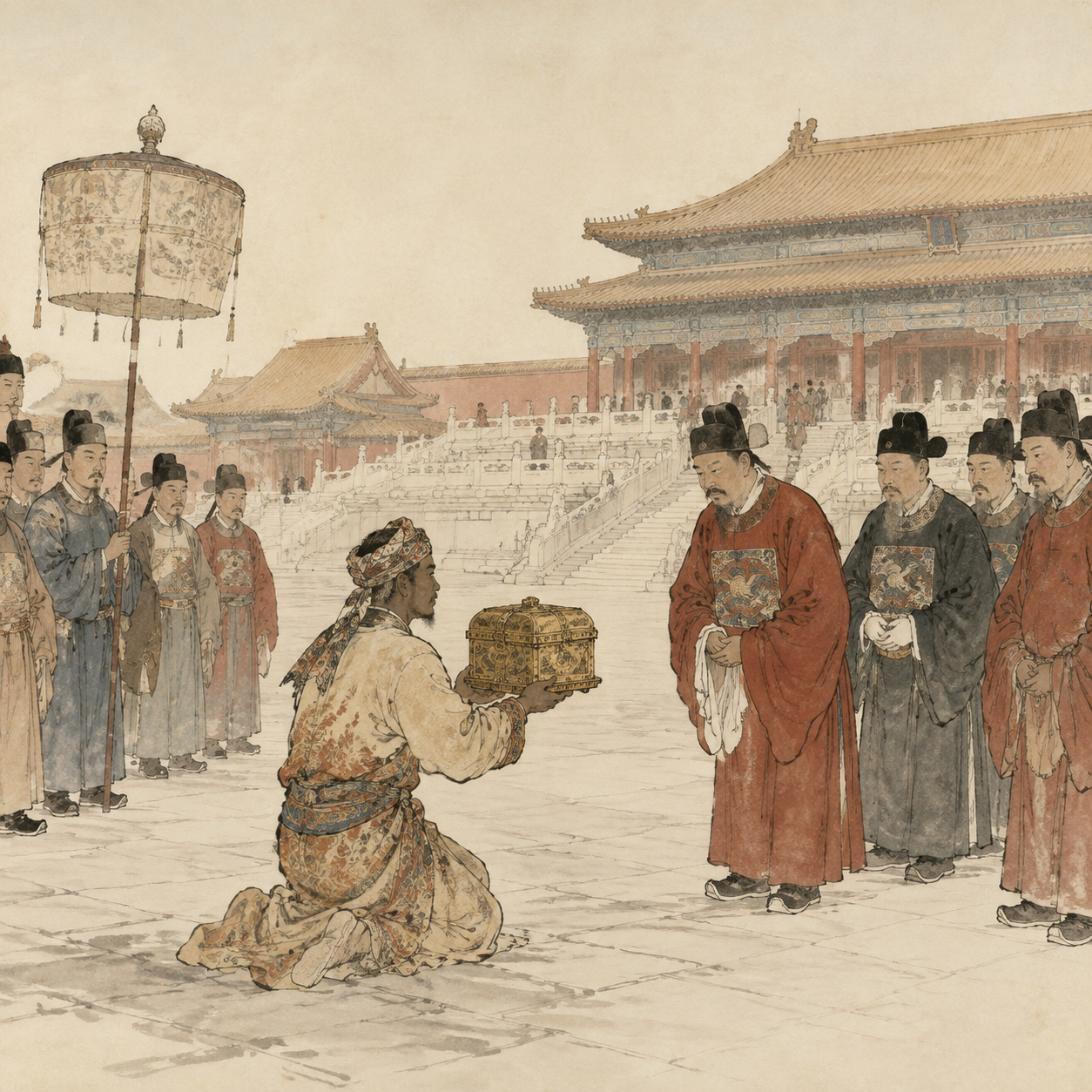 使臣朝贡图