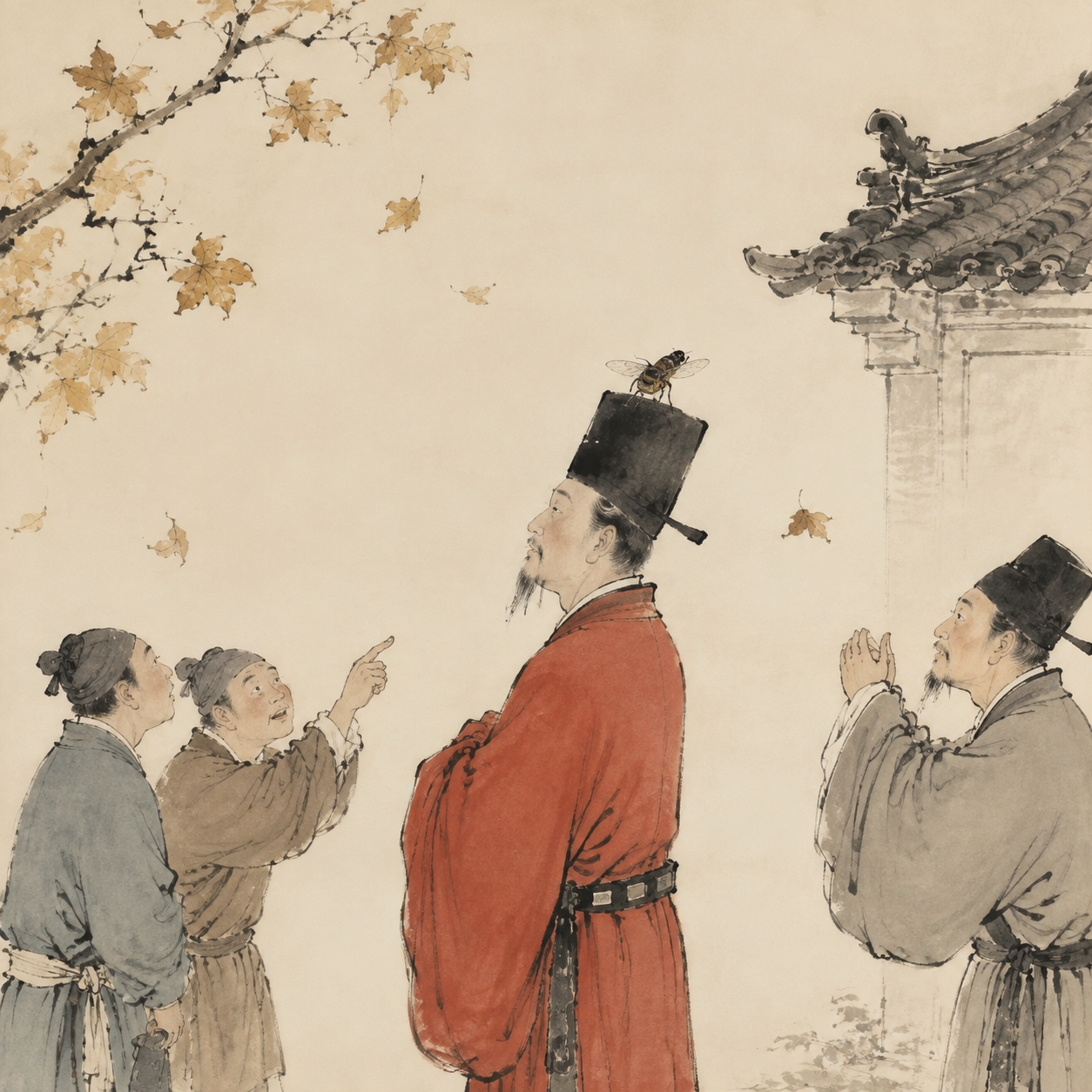 飞蝉落冠