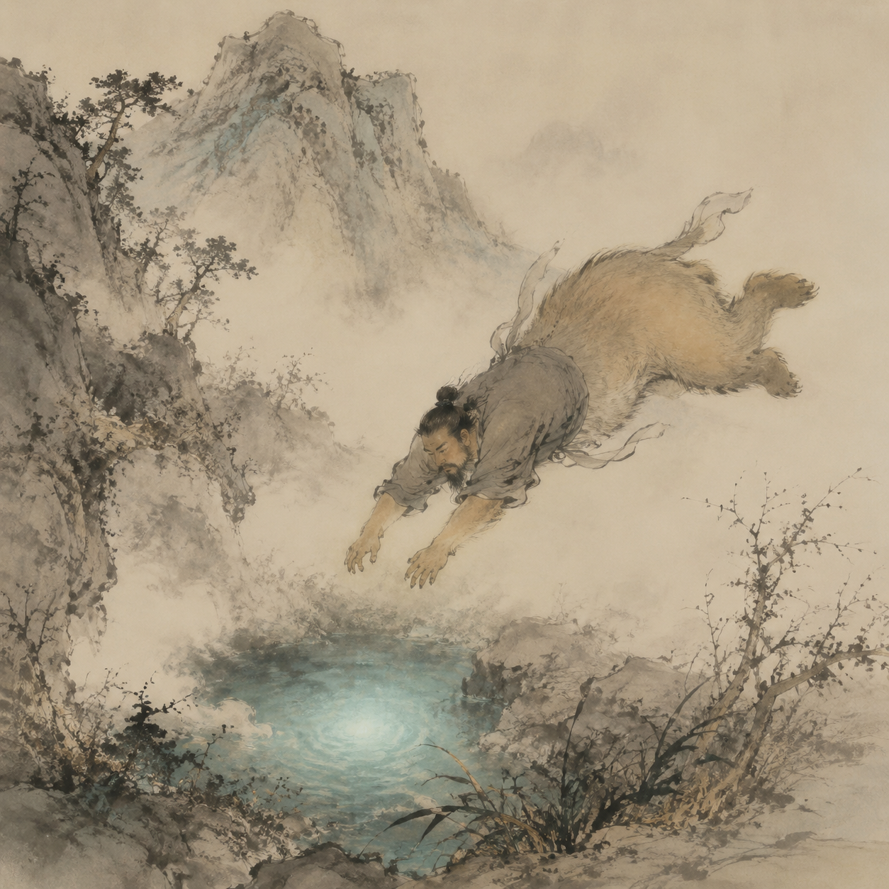 鲧化黄熊跃入羽泉