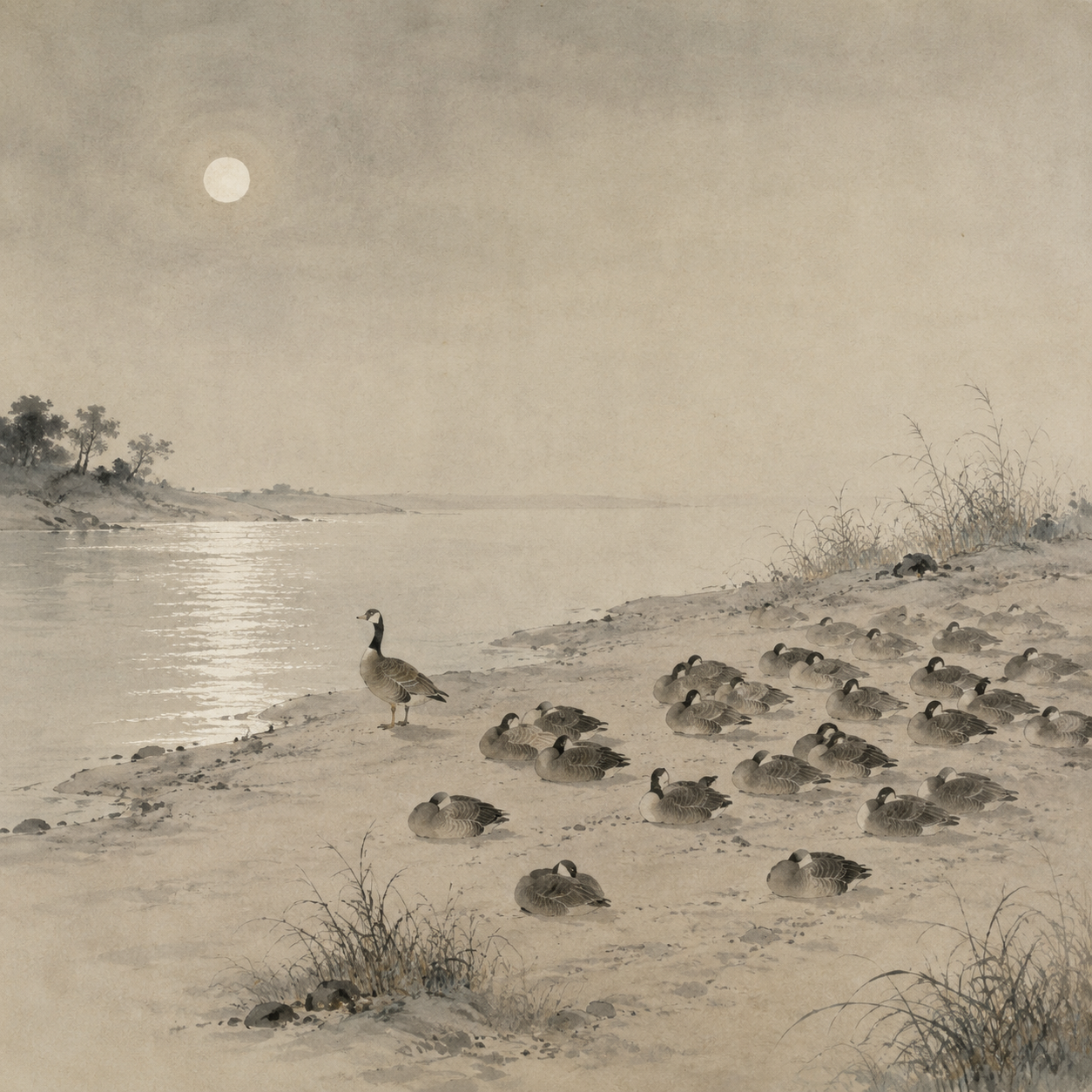 孤雁巡夜